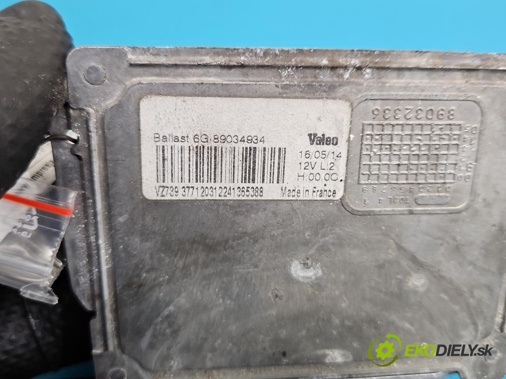 Citroen DS5 2011-2015 2.0 HDI 163 HP automatic 120 kW 1997 cm3 5- střídač: xenon 89034934 (Riadiaca jednotka xenónu)
