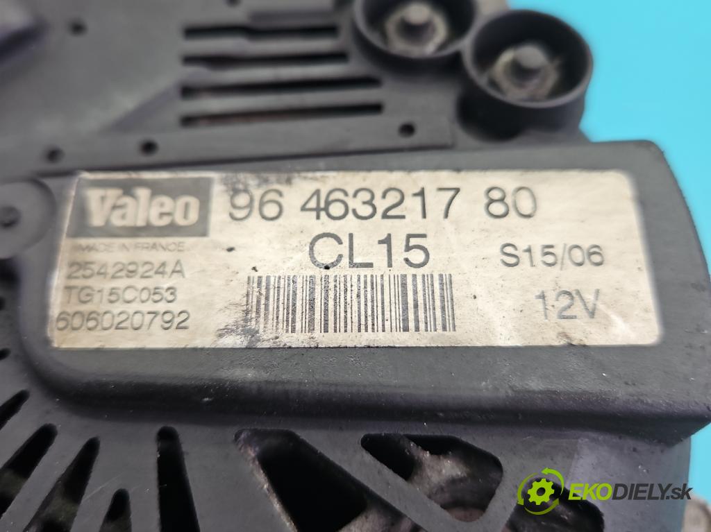 Citroen Berlingo I 1996-2008 2.0 HDI 90 HP manual 66 kW 1997 cm3 5- Alternator 9646321780 (Alternátor)