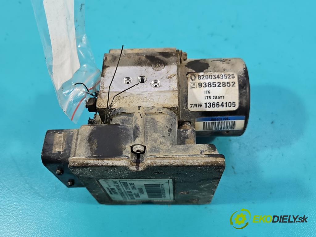 Renault Trafic II 2001-2014 1.9 dci 109 hp manual 80 kW 1870 cm3 5- čerpadlo abs 8200343525 (Pumpa ABS)