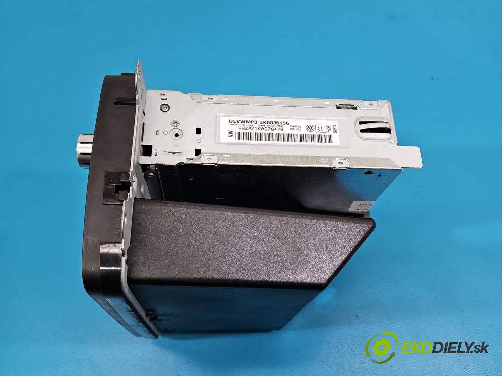 Vw Golf VI 2008-2013 1.6 tdi CAY 105 HP manual 77 kW 1598 cm3 5- Radio originál 5K0035156