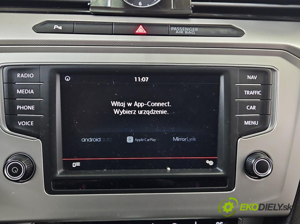 Vw Passat B8 2014- 2.0 TDI 150 HP automatic 110 kW 1968 cm3 5- Radio originál 3G0919605D