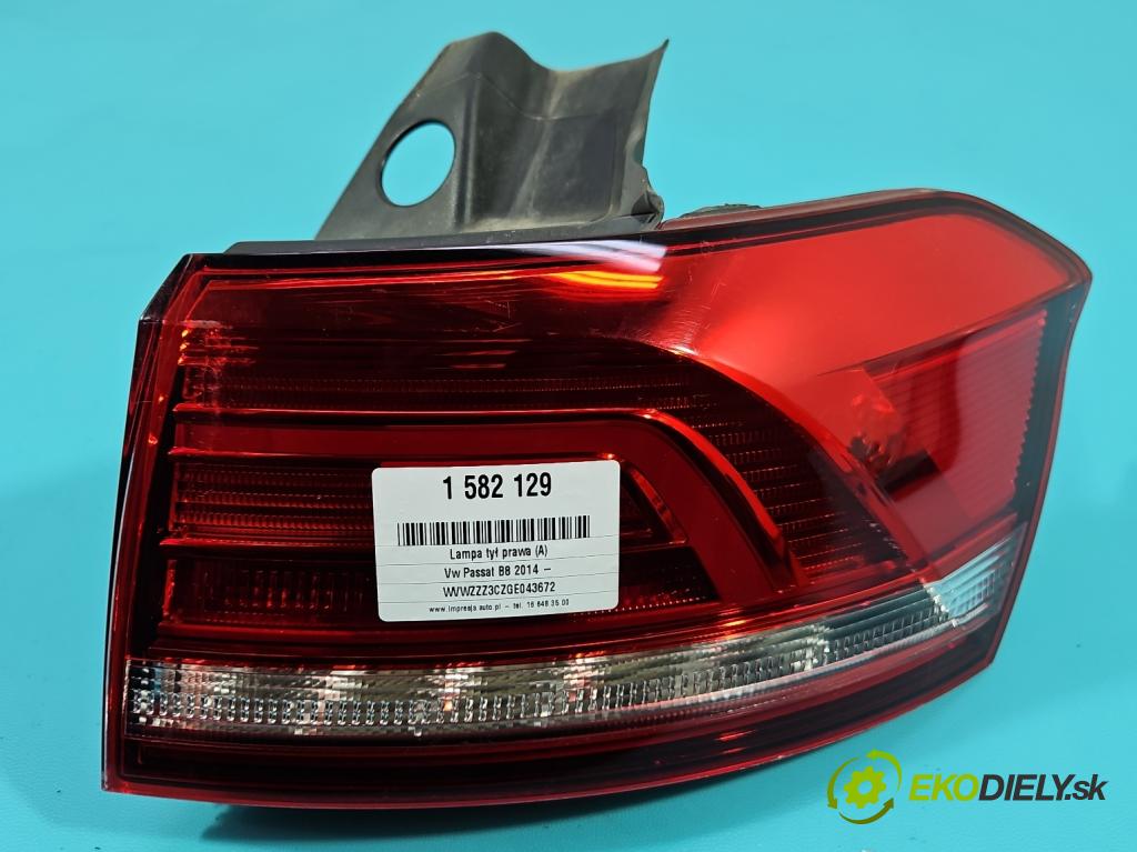 Vw Passat B8 2014- 2.0 TDI 150 HP automatic 110 kW 1968 cm3 5- svetlo / reflektor zadné pravé 3G9945312 (Kľučka dverí ostatné)
