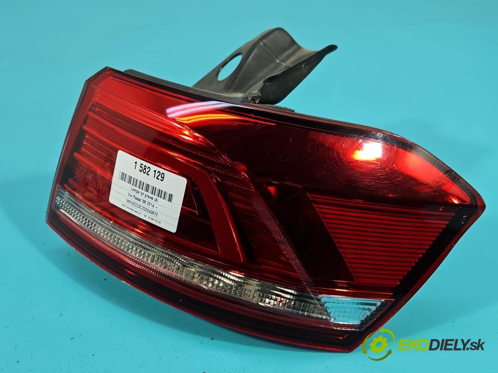 Vw Passat B8 2014- 2.0 TDI 150 HP automatic 110 kW 1968 cm3 5- svetlo / reflektor zadné pravé 3G9945312 (Kľučka dverí ostatné)