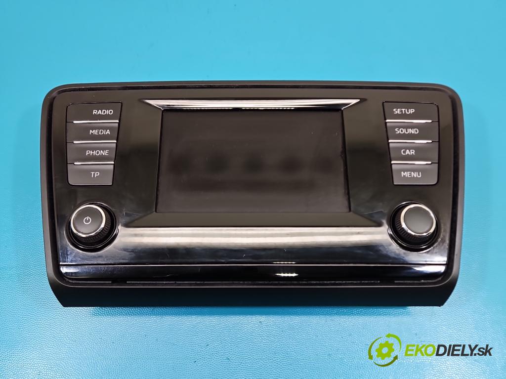 Skoda Octavia III 2013- 1.4 tsi 140 HP manual 103 kW 1395 cm3 5- Radio originál 5E0919605