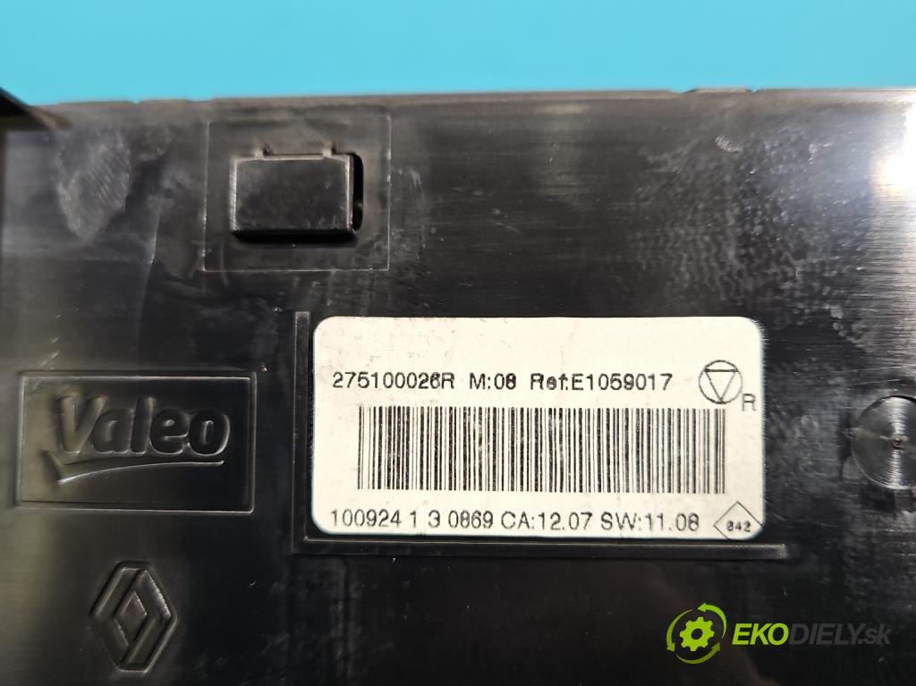 Renault Scenic III 2009-2016 1.5 dci 106 HP manual 78 kW 1461 cm3 5- panel kúrenia 275100026R