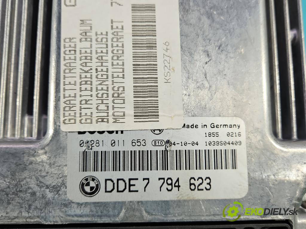 Bmw 3 E46 1998-2007 2.0d 116 HP manual 85 kW 1995 cm3 3- riadiaca jednotka motora 0281011653