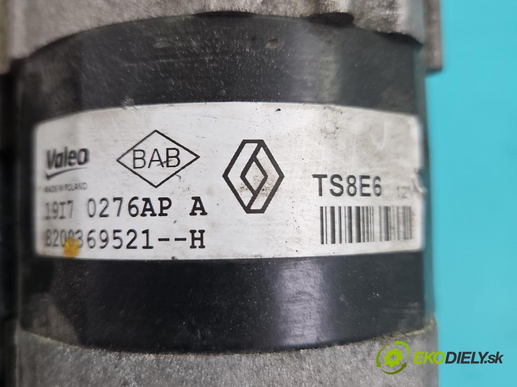 Renault Clio IV 2012-2020 1.2 16V 73 HP manual 54 kW 1149 cm3 5- štartér 8200369521 (Štartér)