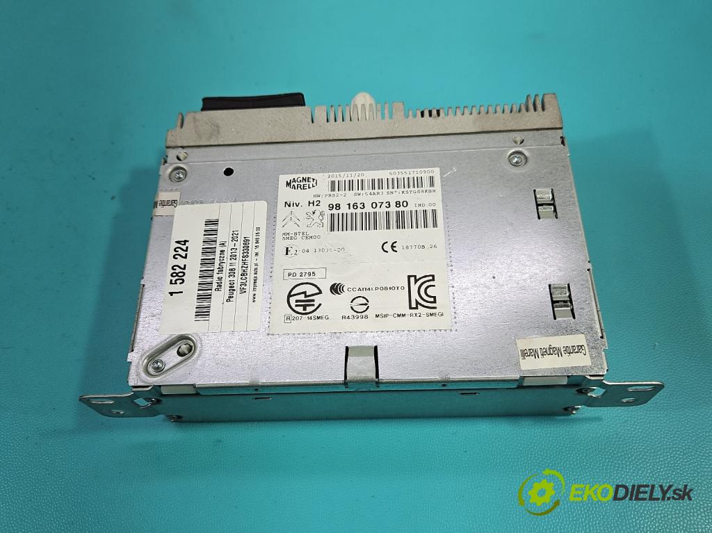 Peugeot 308 II 2013-2021 1.6 hdi 120 HP manual 88 kW 1560 cm3 5- Radio originál 9816307380