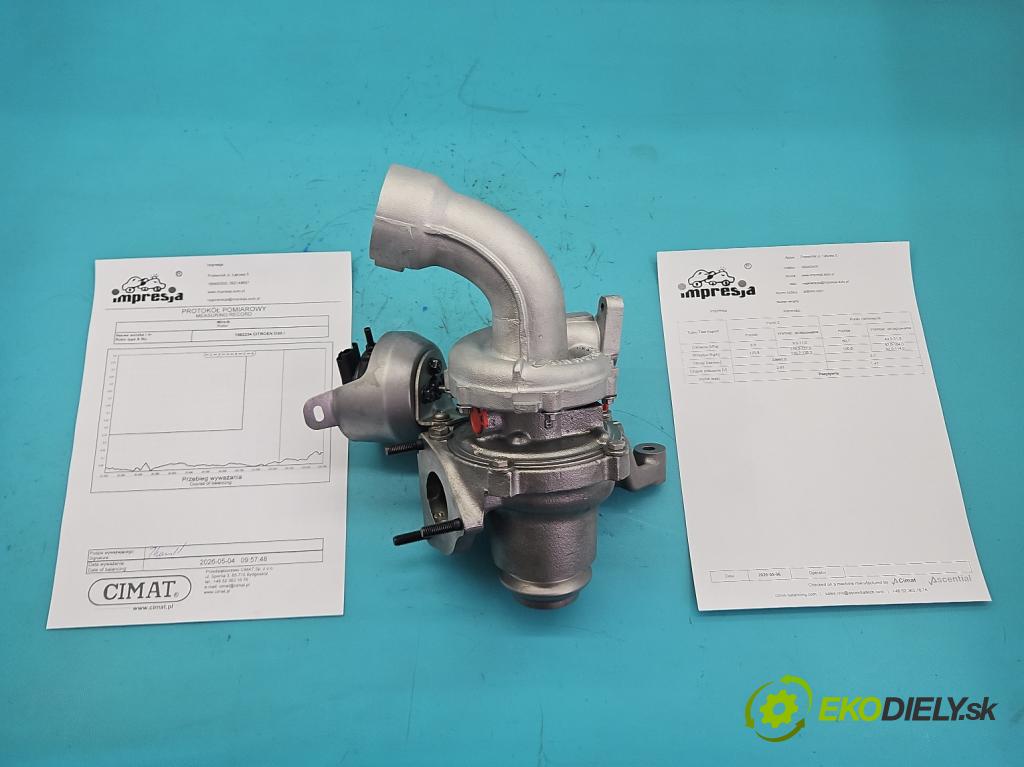 Citroen DS5 2011-2015 2.0 HDI 163 hp automatic 120 kW 1997 cm3 5- Turbodmychadlo repasováno 806500-1