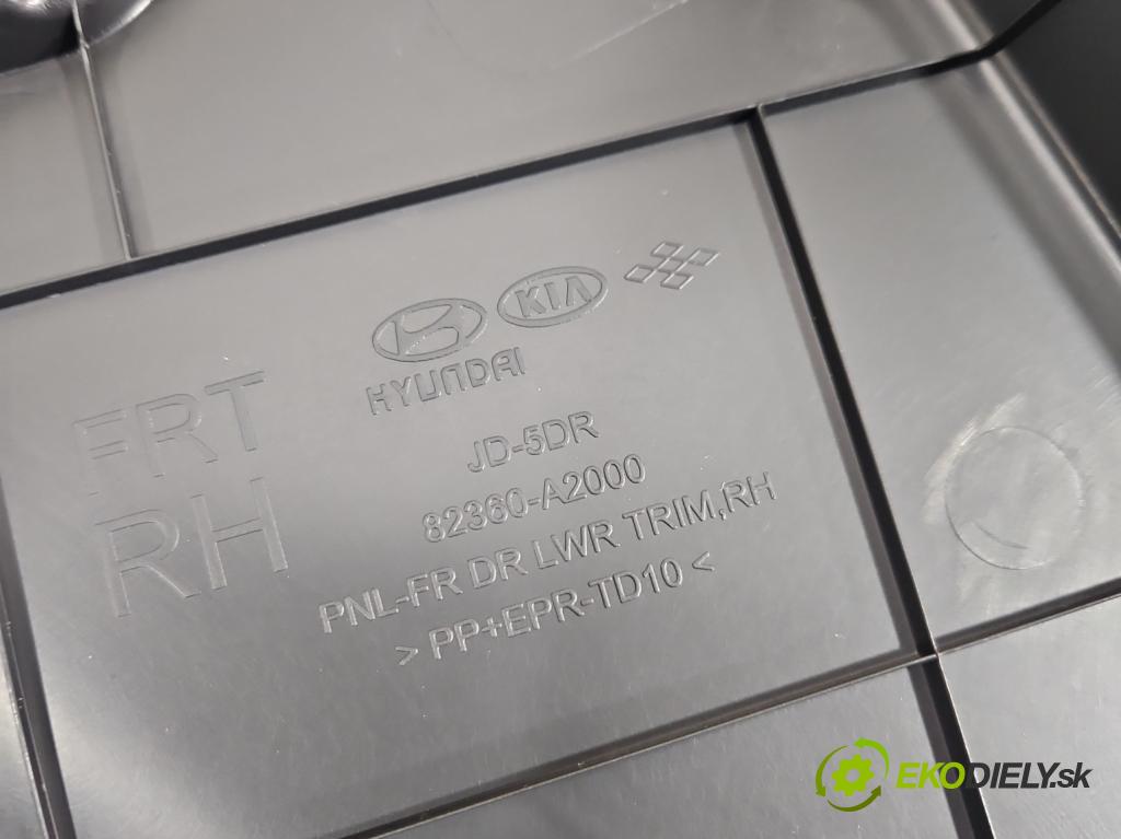 Kia Ceed II 2012-2018 1.6 crdi 128 HP manual 94 kW 1582 cm3 5- Čalounictví: dvere predné pravé 82360-A2000