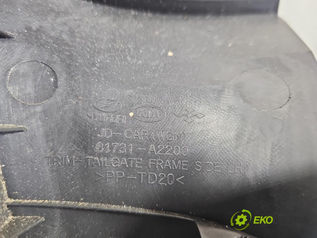 Kia Ceed II 2012-2018 1.6 crdi 128 HP manual 94 kW 1582 cm3 5- Čalounictví: kufrové dvere