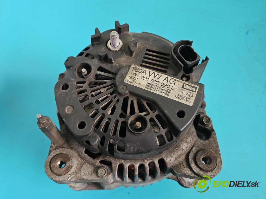 Vw Passat B6 2005-2010 2.0 tdi 136 HP manual 100 kW 1968 cm3 5- Alternator 021903026L (Alternátor)