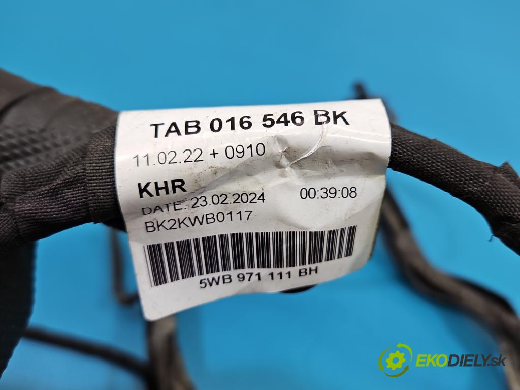 Skoda Octavia IV 2019- 2.0 tdi 116 HP manual 85 kW 1968 cm3 5- Zväzok: riadeni manažérske: 5WB971111BH