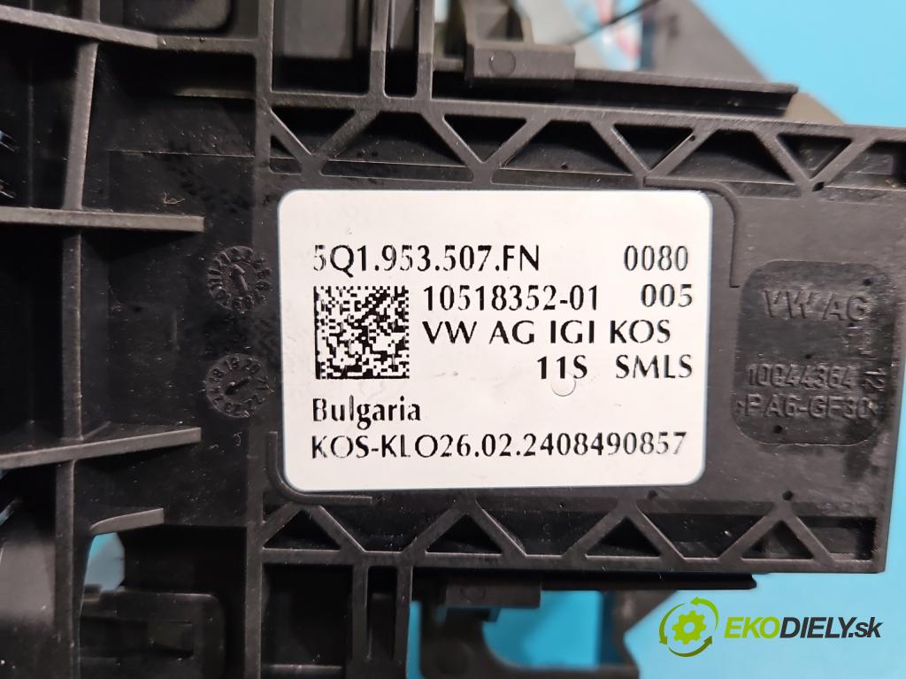 Skoda Octavia IV 2019- 2.0 tdi 116 HP manual 85 kW 1968 cm3 5- prepínač komplex: 5Q1953507FN (Prepínacie páčky pod volantom)