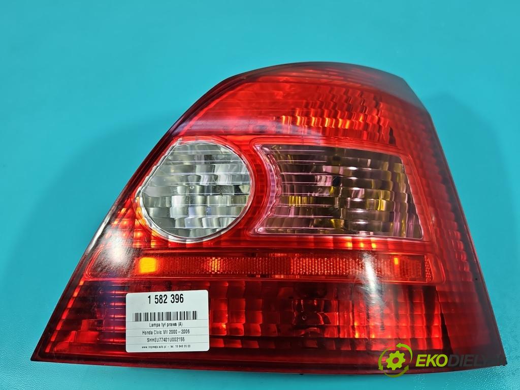 Honda Civic VII 2000-2006 1.4 16V 90 HP manual 66 kW 1396 cm3 5- svetlo / reflektor zadné pravé 890228 (Kľučka dverí ostatné)