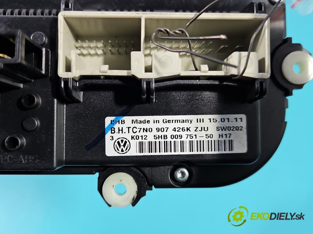 Vw Golf VI 2008-2013 1.6 tdi CAY 105 HP manual 77 kW 1598 cm3 5- panel kúrenia 7N0907426K