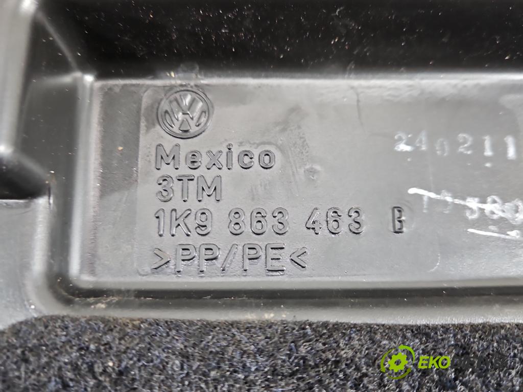 Vw Golf VI 2008-2013 1.6 tdi CAY 105 HP manual 77 kW 1598 cm3 5- koberec do auta kufra: 1K9863463