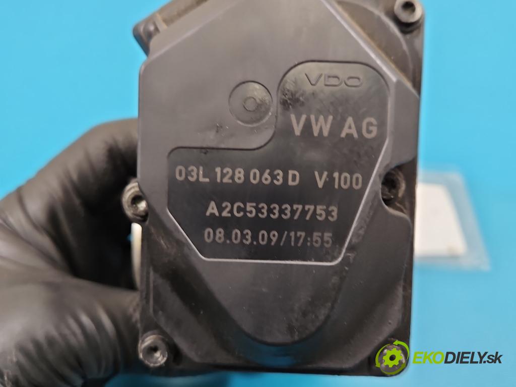Vw Passat B6 2005-2010 2.0 tdi 136 HP manual 100 kW 1968 cm3 5- klapka 03L128063D (Škrtiaca klapka)