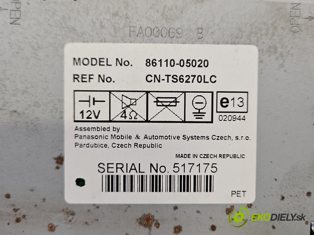 Toyota Avensis II T25 2003-2008 2.2 D-CAT 177 HP manual 130 kW 2231 cm3 5- Zobrazit: 86110-05020 (Prístrojová doska)