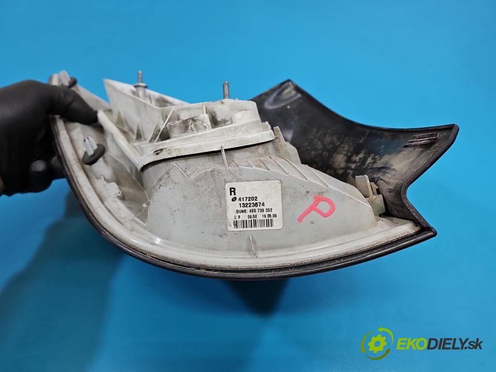 Opel Astra III 2004-2014 1.3 cdti 90 HP manual 66 kW 1248 cm3 5- svetlo / reflektor zadné pravé 13223674 (Kľučka dverí ostatné)