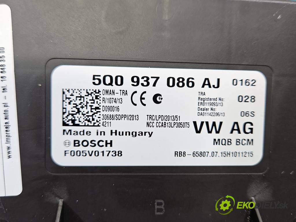 Vw Passat B8 2014 - 2.0 TDI 150 HP automatic 110 kW 1968 cm3 5- riadiaca jednotka komfortu 5Q0937086AJ
