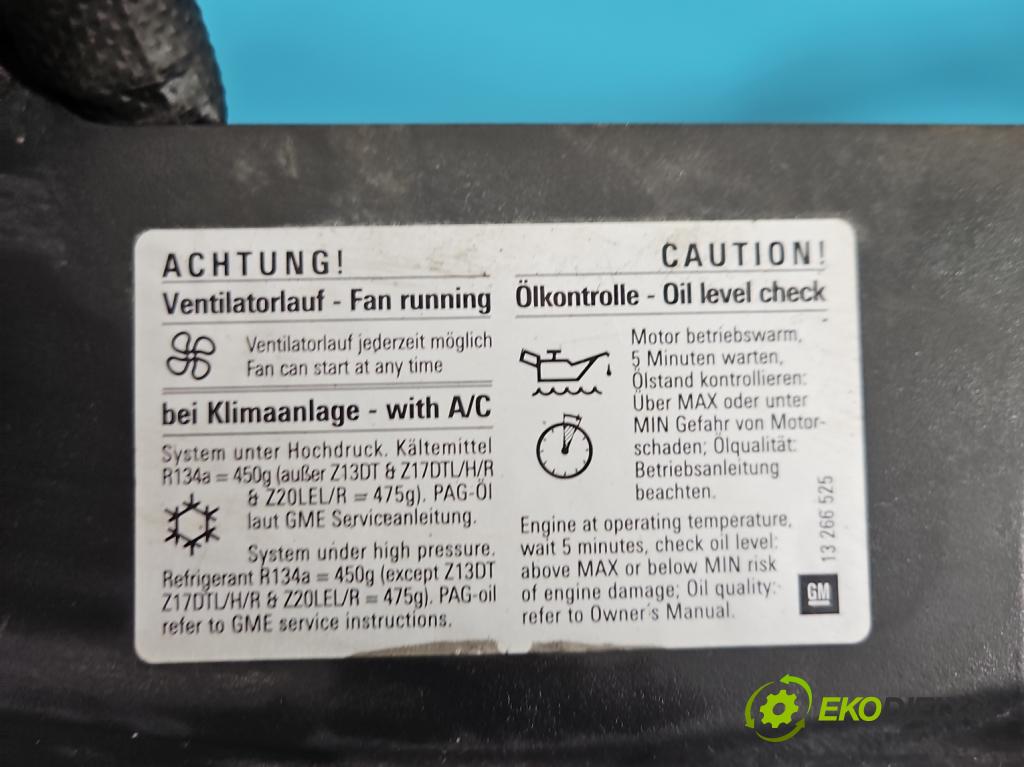 Opel Astra III 2004-2014 1.3 cdti 90 HP manual 66 kW 1248 cm3 5- miežka 13225775