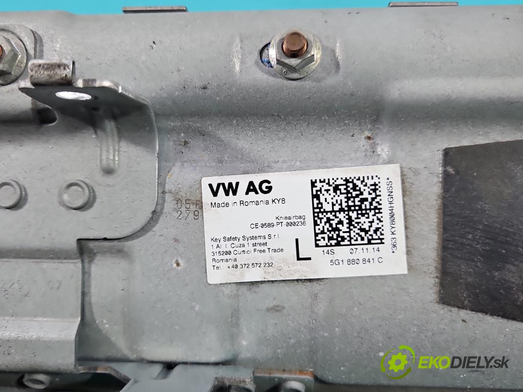 Skoda Octavia III 2013- 1.4 tsi 140 HP manual 103 kW 1395 cm3 5- airbag vzduch: 5G1880841C