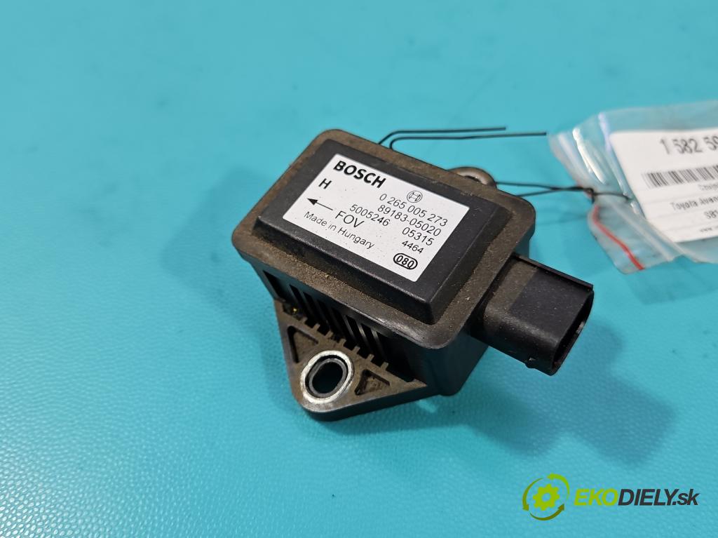 Toyota Avensis II T25 2003-2008 2.2 D-CAT 177 HP manual 130 kW 2231 cm3 5- snímač ESP 0265005273