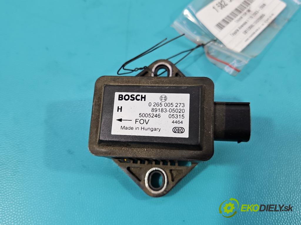 Toyota Avensis II T25 2003-2008 2.2 D-CAT 177 HP manual 130 kW 2231 cm3 5- snímač ESP 0265005273