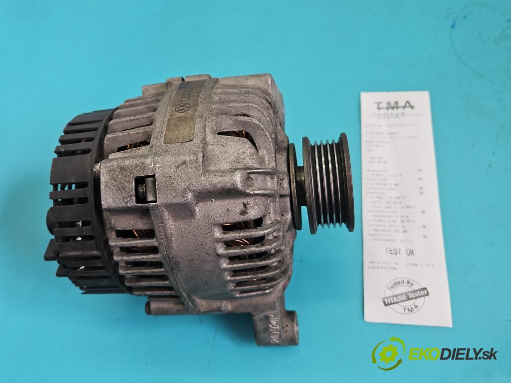 Audi A4 B5 1994-2001 1.6 SR 101 HP manual 74 kW 1595 cm3 4- Alternator 06B903016E (Alternátor)