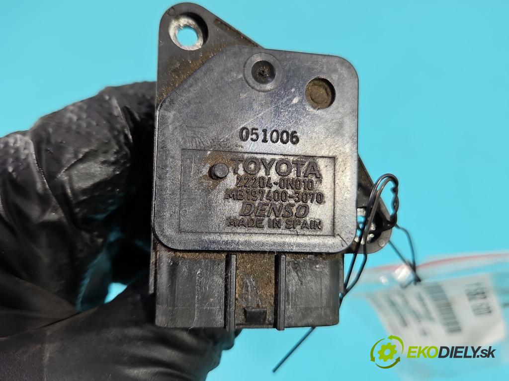 Toyota Avensis II T25 2003-2008 2.2 D-CAT 177 hp manual 130 kW 2231 cm3 5- váha vzduchu 22204-0N010 (Snímač hmotnosti vzduchu)