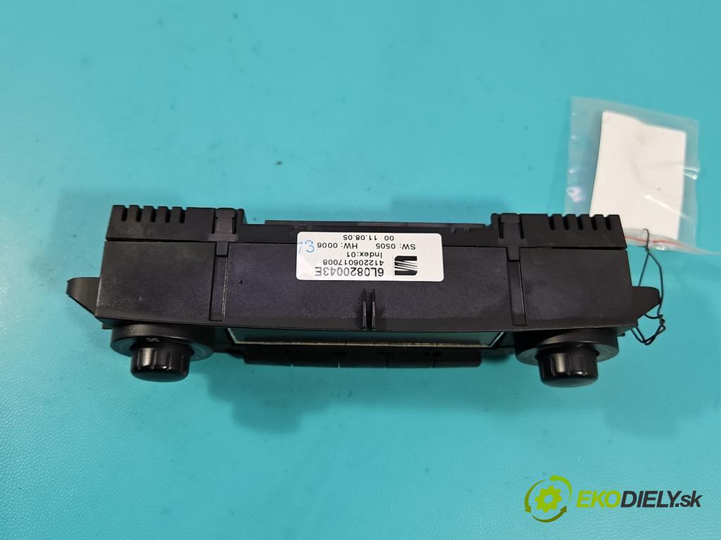 Seat Ibiza III 6L 2002-2008 1.4 16V 75 HP manual 55 kW 1390 cm3 5- panel kúrenia 6L0820043E