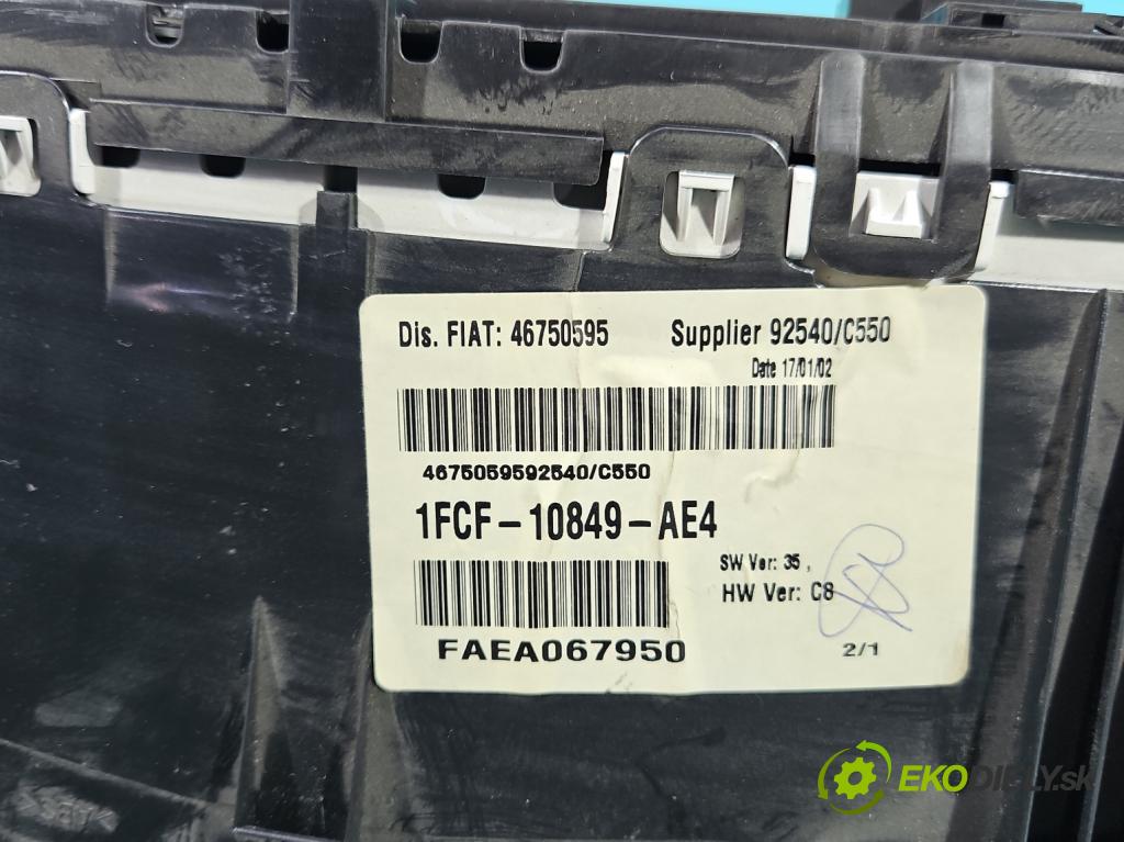 Fiat Stilo 1.6 16V 103 HP manual 76 kW 1596 cm3 5- prístrojovka/ budíky 46750595 (Prístrojová doska)