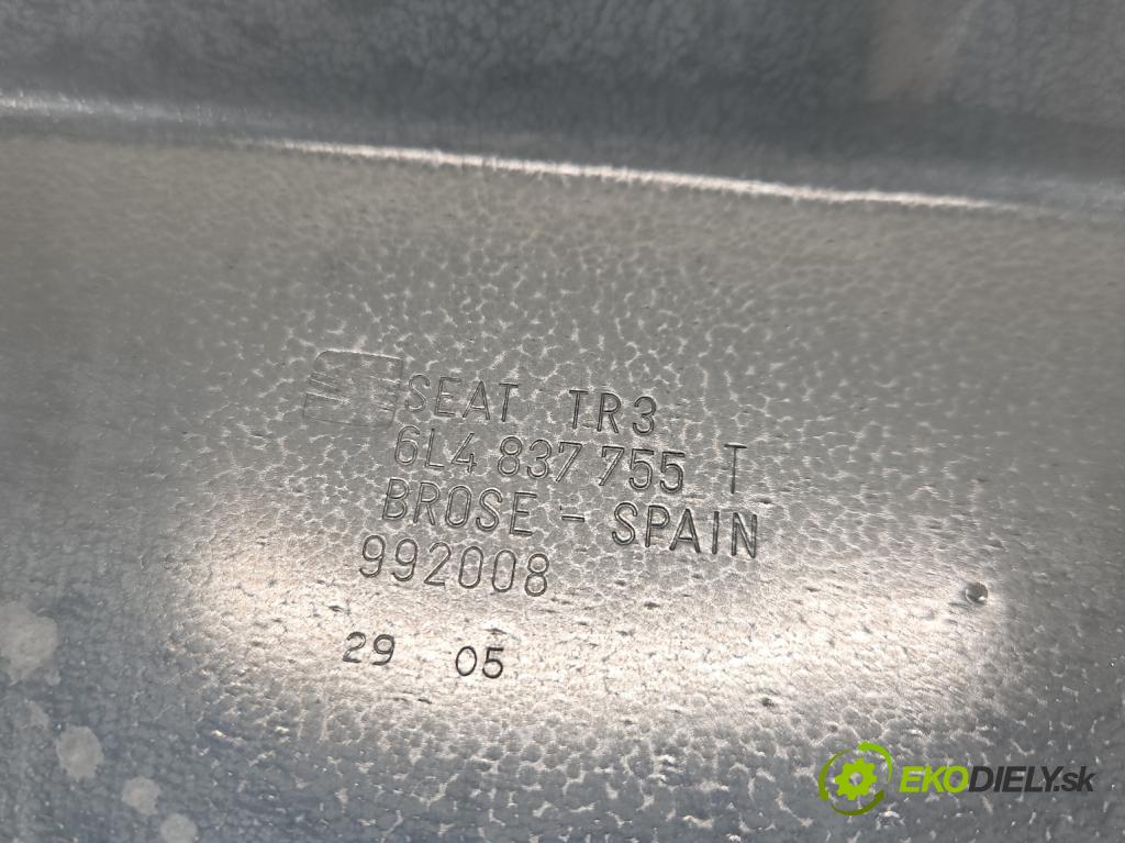 Seat Ibiza III 6L 2002-2008 1.4 16V 75 HP manual 55 kW 1390 cm3 5- mechanizmus okna predné ľavý 6L4837751ED