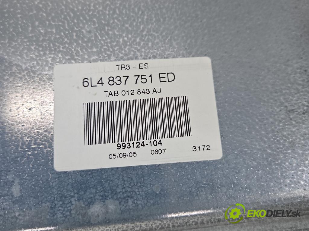 Seat Ibiza III 6L 2002-2008 1.4 16V 75 HP manual 55 kW 1390 cm3 5- mechanizmus okna predné ľavý 6L4837751ED