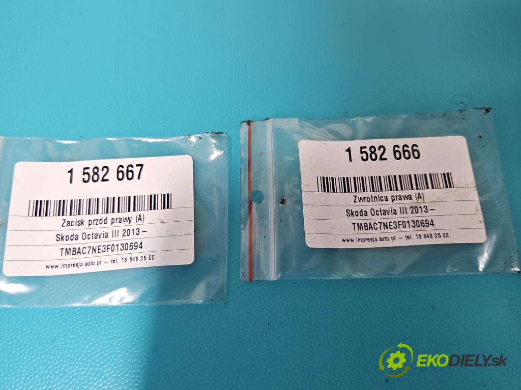 Skoda Octavia III 2013- 1.4 tsi 140 HP manual 103 kW 1395 cm3 5- náboj pravé  (Náboj kolesa)