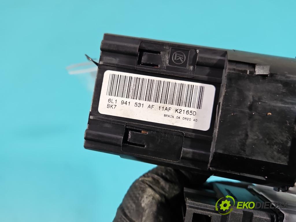 Seat Ibiza III 6L 2002-2008 1.4 16V 75 HP manual 55 kW 1390 cm3 5- prepínač světla: na doska: 6L1941531AF