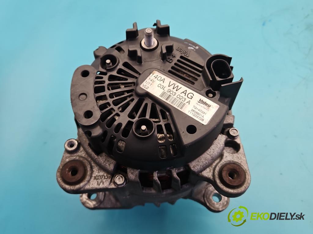 Vw Golf VI 2008-2013 1.6 tdi CAY 105 HP manual 77 kW 1598 cm3 5- Alternator 03L903023A (Alternátor)