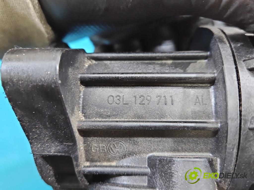 Vw Golf VI 2008-2013 1.6 tdi CAY 105 HP manual 77 kW 1598 cm3 5- zvod nasávací 03L129711AL (Sacie potrubie)