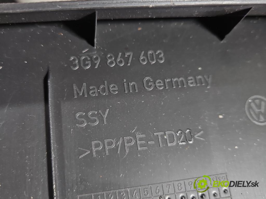 Vw Passat B8 2014 - 2.0 TDI 150 HP automatic 110 kW 1968 cm3 5- Čalounictví: kufrové dvere 3G9867603