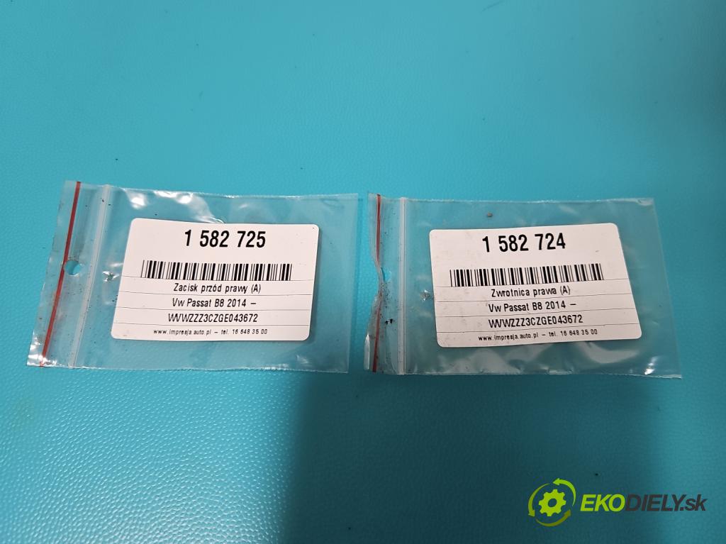 Vw Passat B8 2014 - 2.0 TDI 150 HP automatic 110 kW 1968 cm3 5- náboj pravé  (Náboj kolesa)