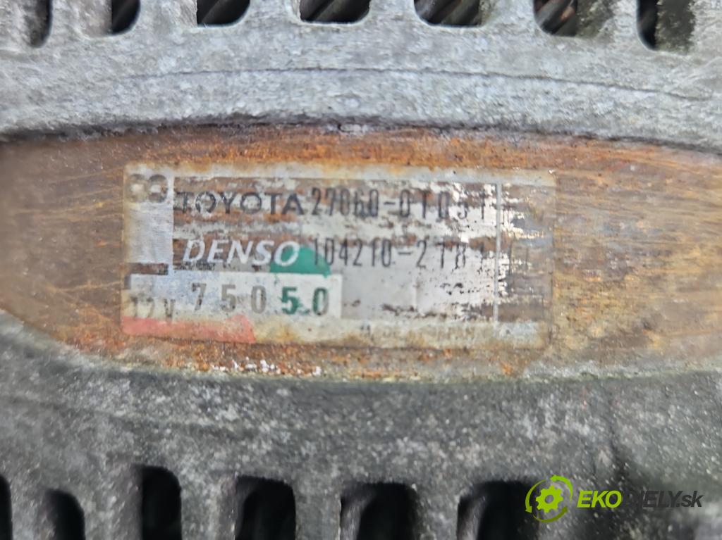 Toyota Verso 2009-2018 1.8 16V 147 HP automatic 108 kW 1798 cm3 5- Alternator 27060-0T051 (Alternátor)