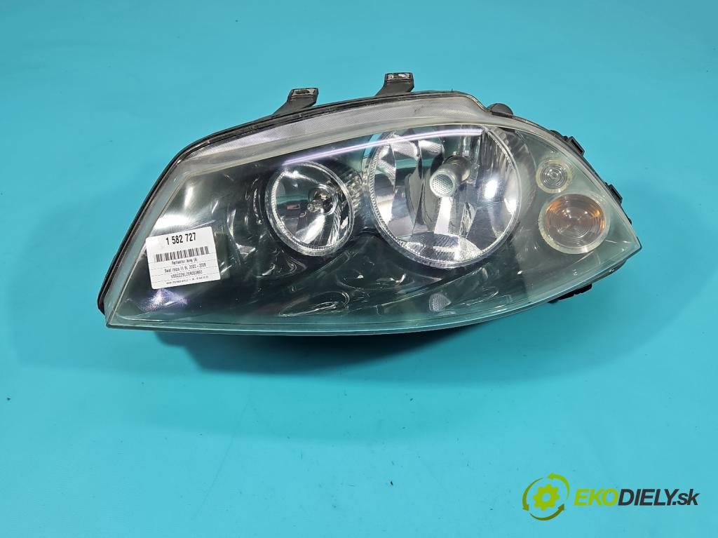 Seat Ibiza III 6L 2002-2008 1.4 16V 75 HP manual 55 kW 1390 cm3 5- Reflektor: ľavý 6L1941005A (Kľučka dverí ostatné)