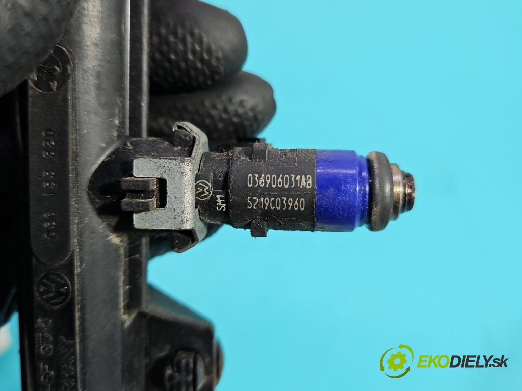 Seat Ibiza III 6L 2002-2008 1.4 16V 75 HP manual 55 kW 1390 cm3 5- vstrek 036906031AB (Vstrekovač paliva)