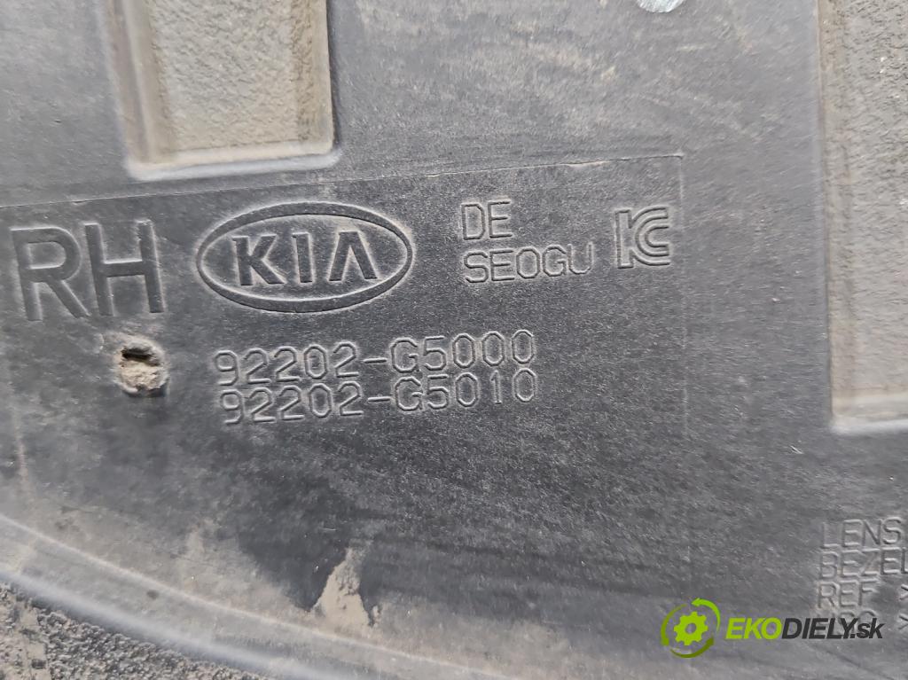 Kia Niro I 2016-2022 1.6 GDI 105 HP automatic 77 kW 1580 cm3 5- Halogen pravý 92202-G5000 (Kľučka dverí ostatné)