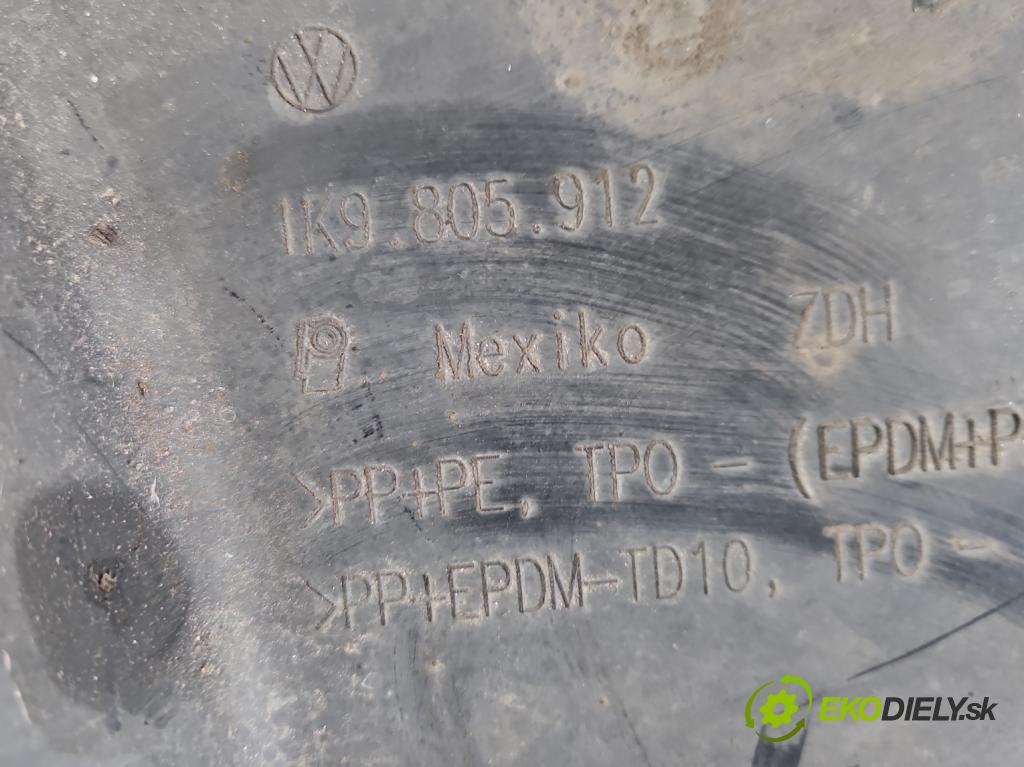 Vw Golf VI 2008-2013 1.6 tdi CAY 105 HP manual 77 kW 1598 cm3 5- Blatník: predné pravé 1K9805912