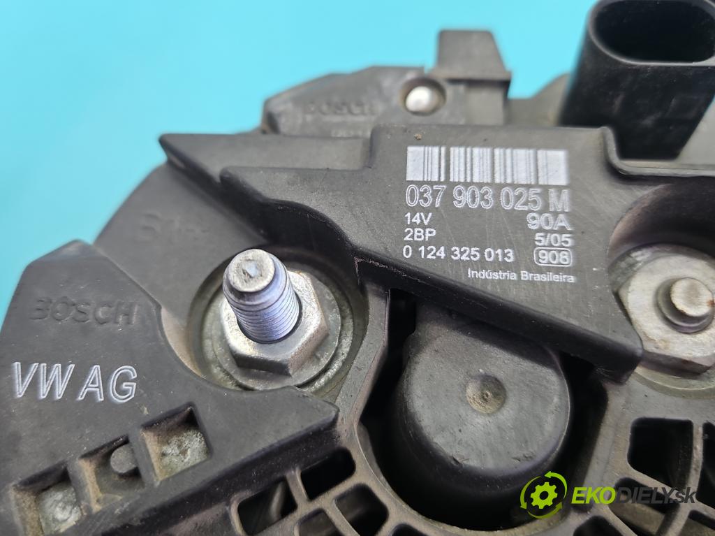 Seat Ibiza III 6L 2002-2008 1.4 16V 75 HP manual 55 kW 1390 cm3 5- Alternator 037903025M (Alternátor)