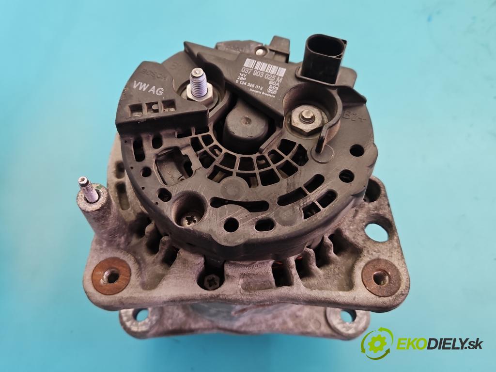 Seat Ibiza III 6L 2002-2008 1.4 16V 75 HP manual 55 kW 1390 cm3 5- Alternator 037903025M (Alternátor)