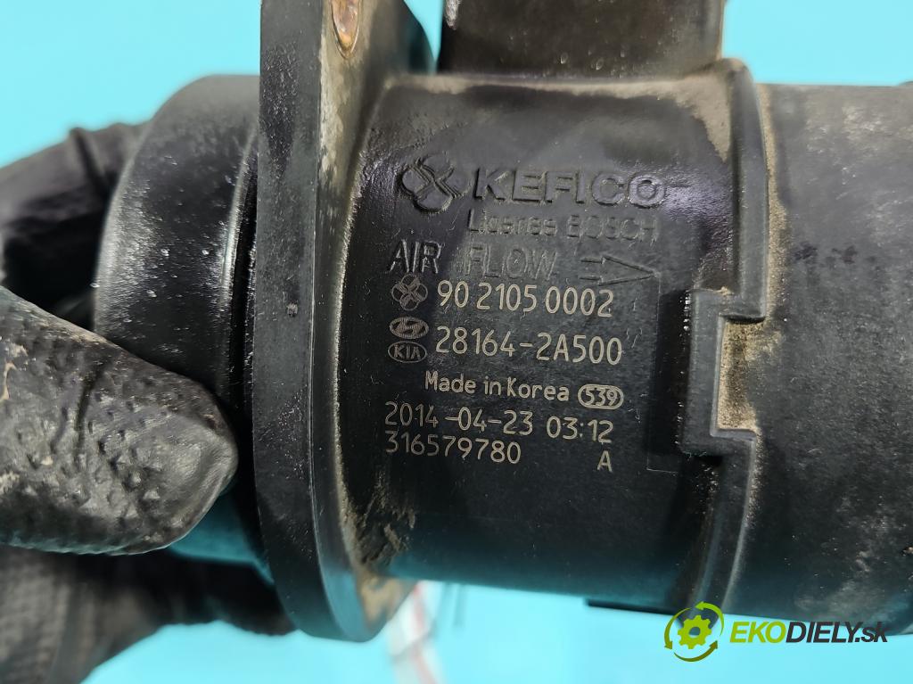 Kia Ceed II 2012-2018 1.6 crdi 128 HP manual 94 kW 1582 cm3 5- průtokoměr: 28164-2A500 (Váha vzduchu)