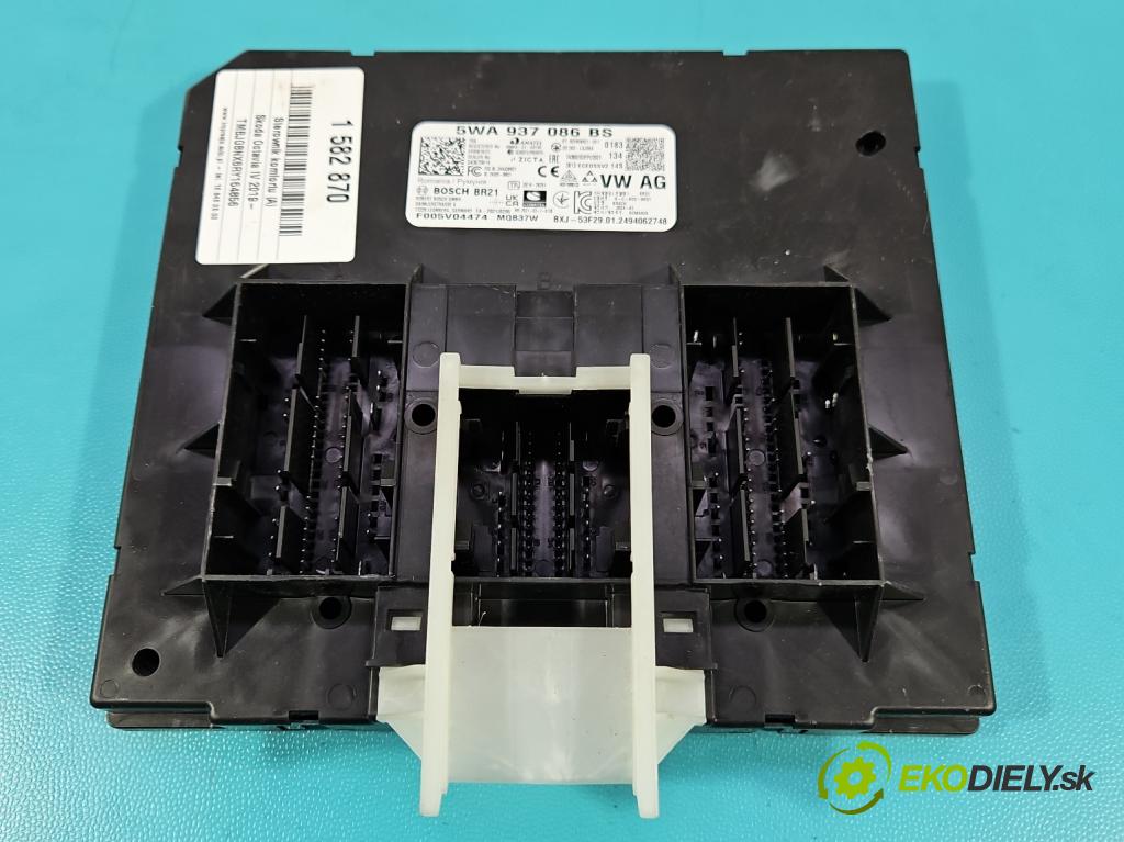 Skoda Octavia IV 2019- 2.0 tdi 116 HP manual 85 kW 1968 cm3 5- riadiaca jednotka komfortu 5WA937086BS